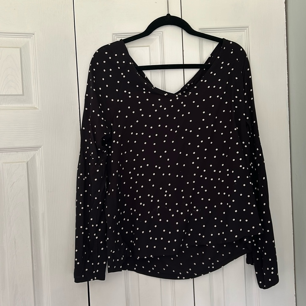 Roxy polka dot blouse